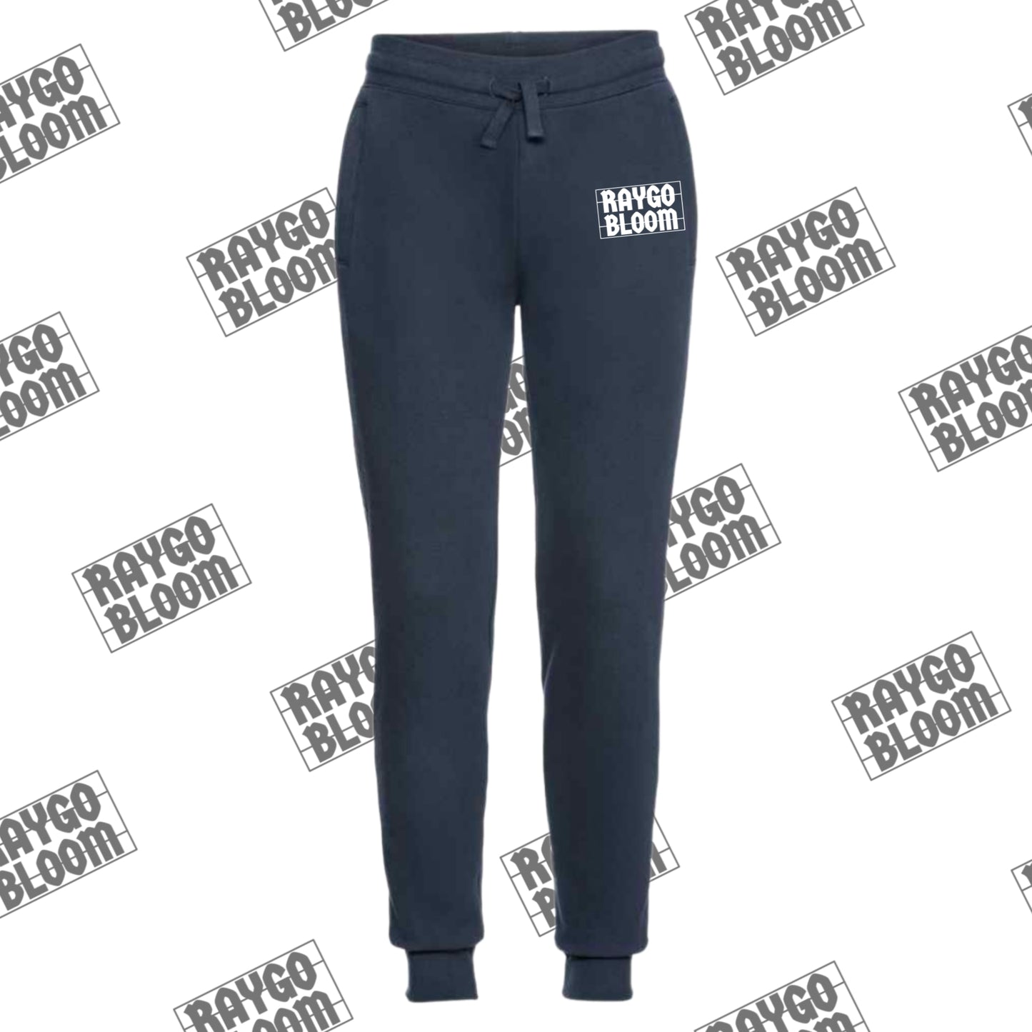 Tracksuit Bottoms (White Raygo Bloom Logo)